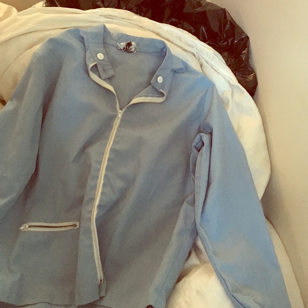 Vintage Sky Blue Women's Jacket!