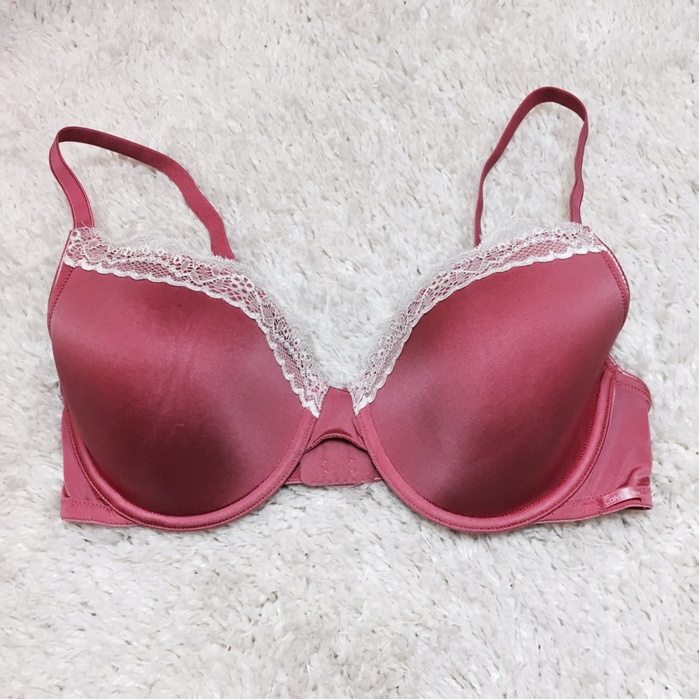 #10 Calvin Klein Pink and Lace Bra