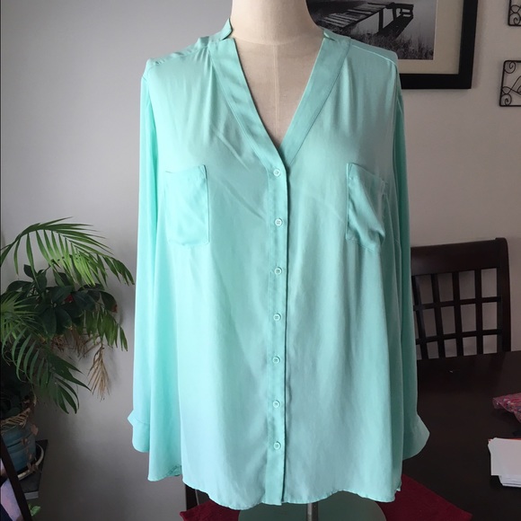 Pleione Tops - Beautiful mint blouse