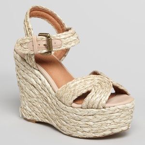 HOST PICK!! Corso Como woven raffia wedges, 8.5