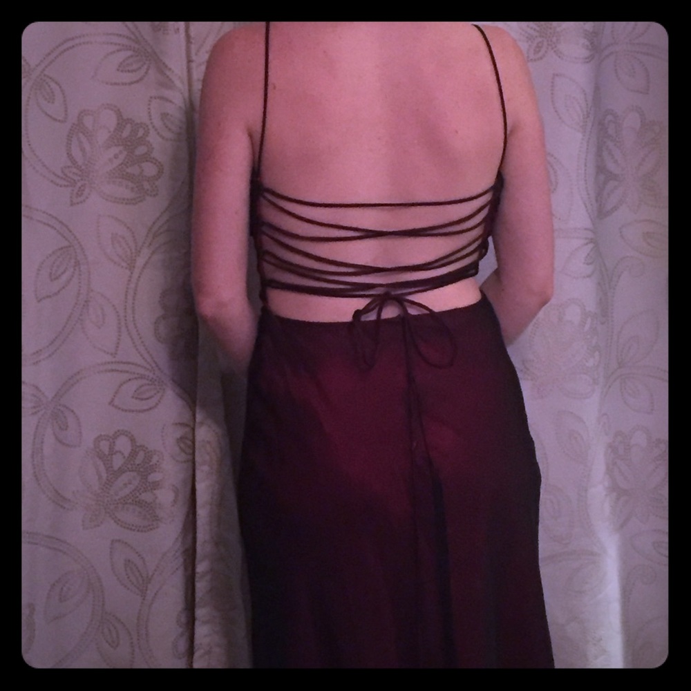 Prom or Formal Red and black glitter dress