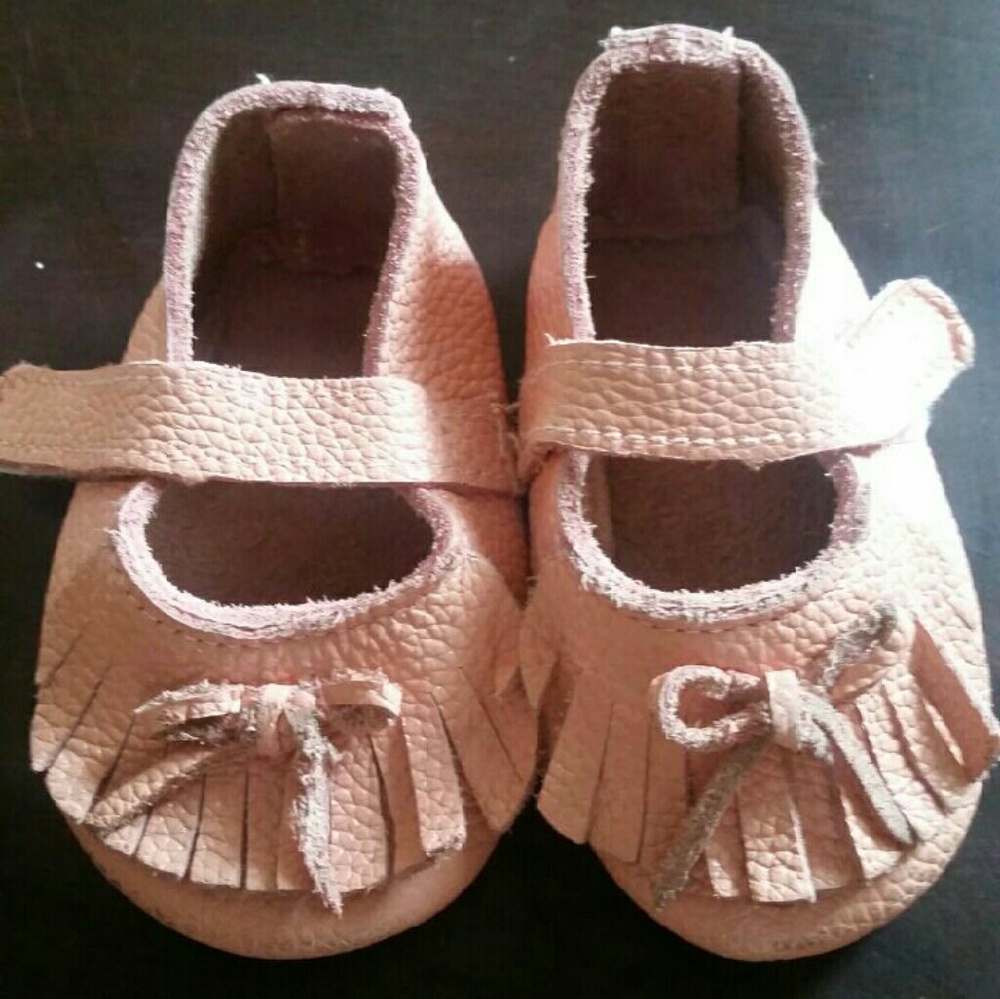 Pink leather Moccasins