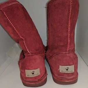 Red Bearpaw boots