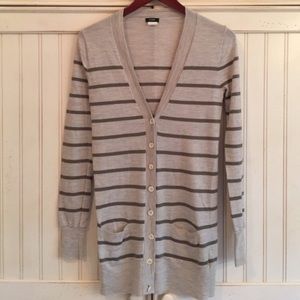 J. Crew Striped Cardigan