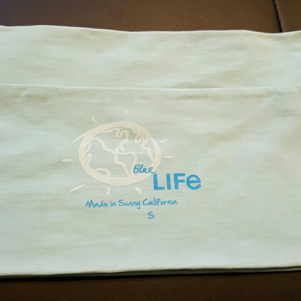 Blue life bandeaux  top sz small