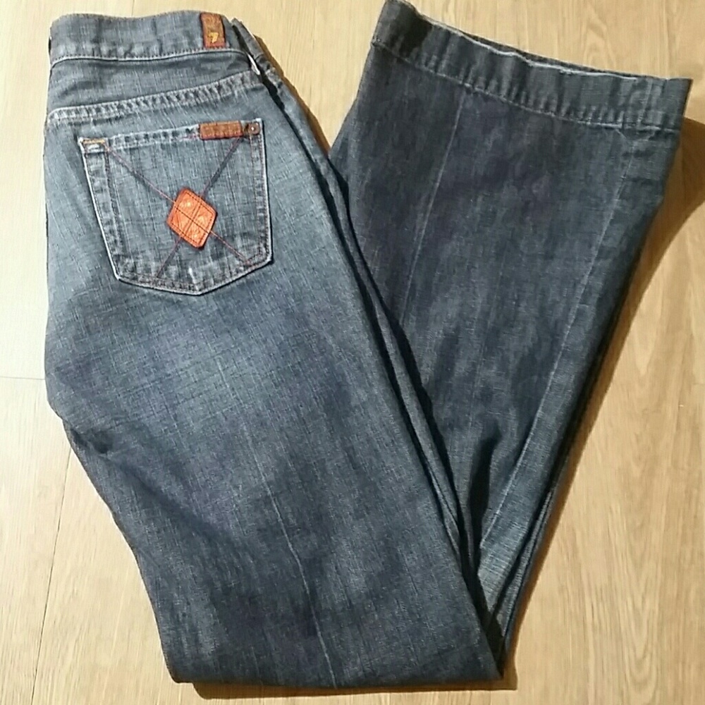 7 For All Mankind flare leg jeans - size? 26