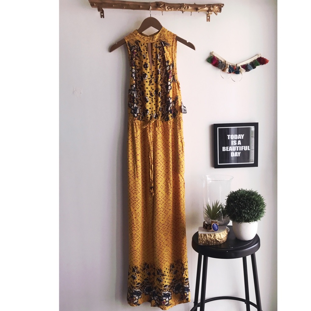 Printed Wide Leg Jumpsuit