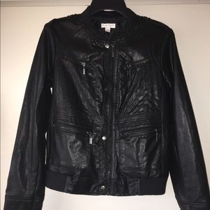 Bisou Faux Leather Jacket Size S