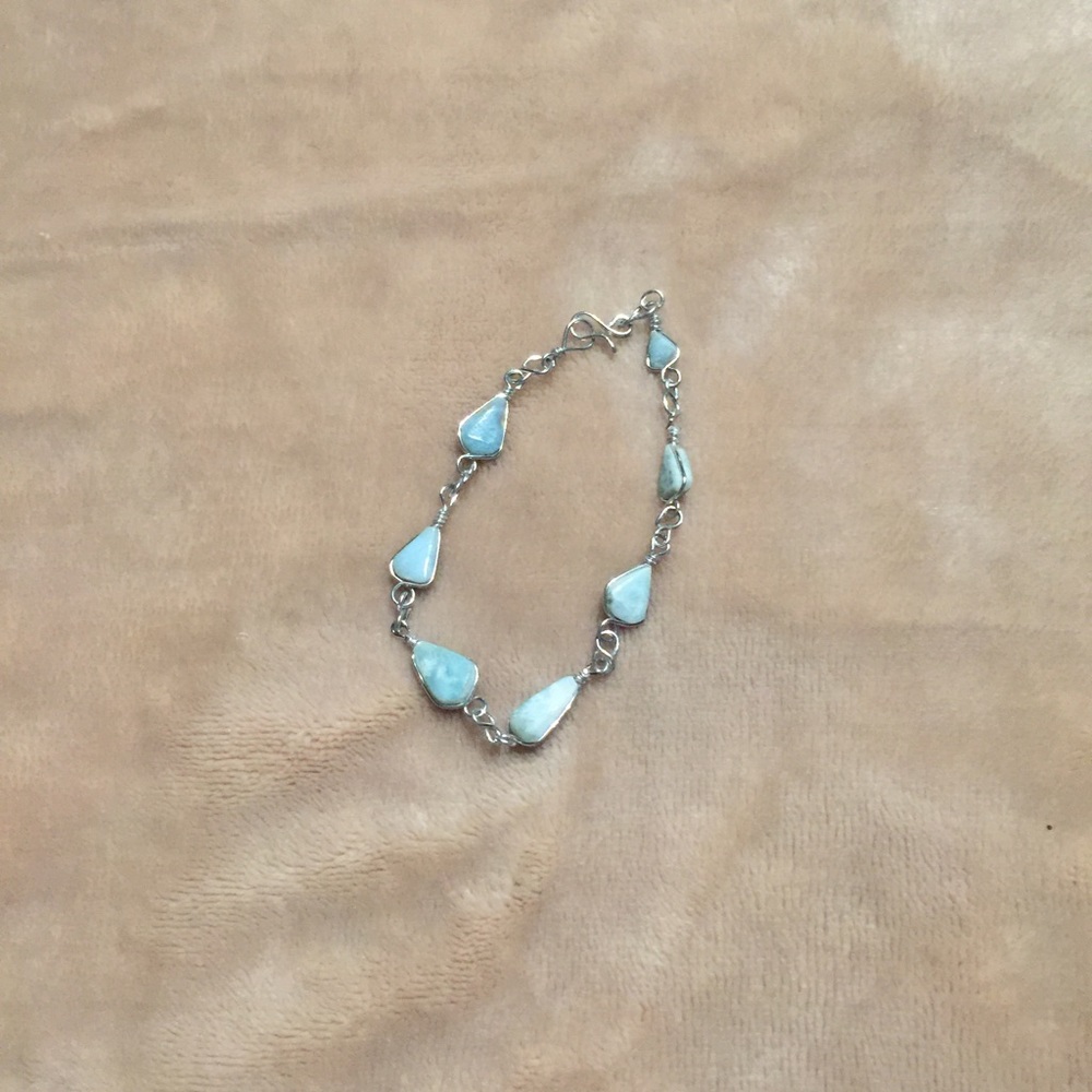 Silver turquoise bracelet