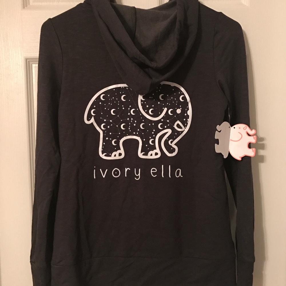 Brand new, never worn.  Ivory Ella zip up hoodie!