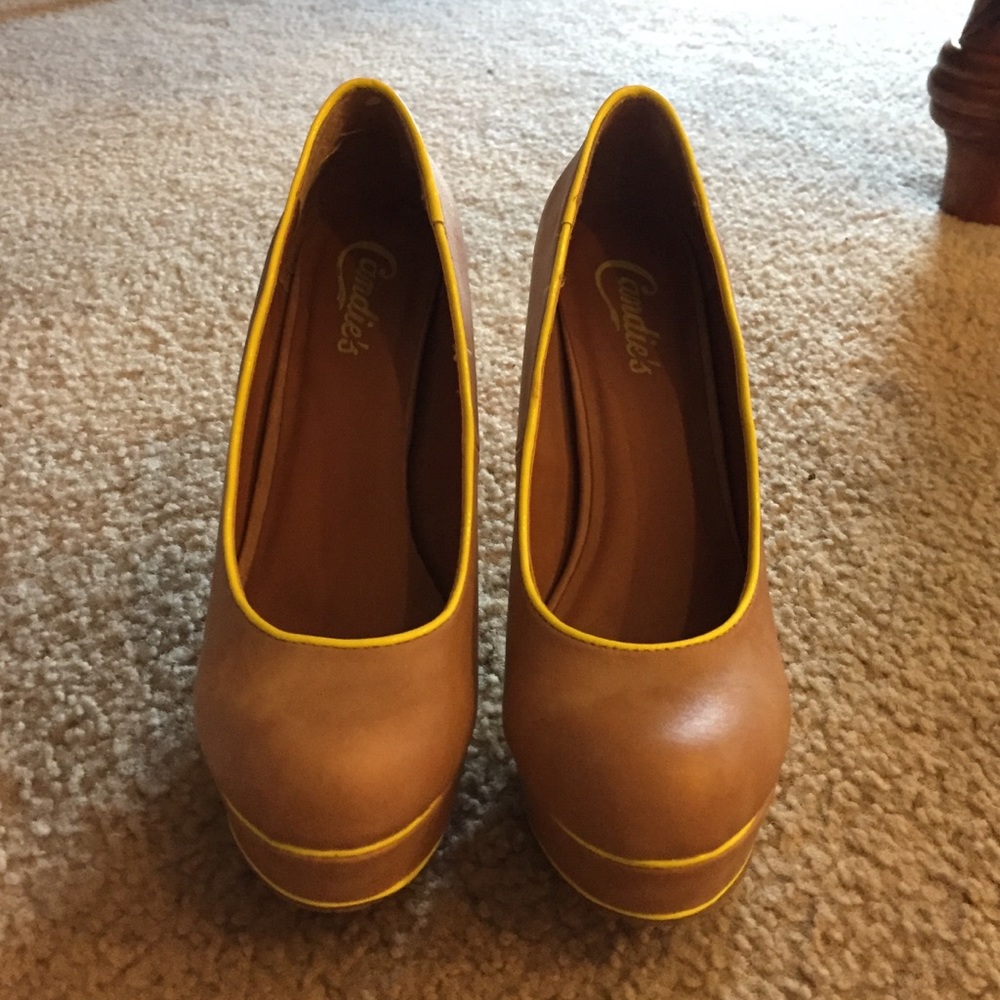 Candies Tan Heels