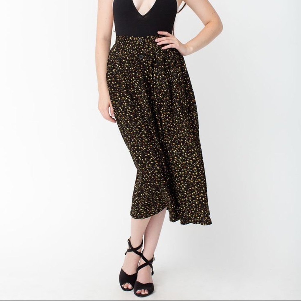 RARE American Apparel button up midi skirt