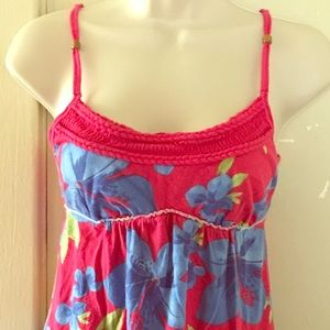 Hollister Tank Top with Hawaiian Print