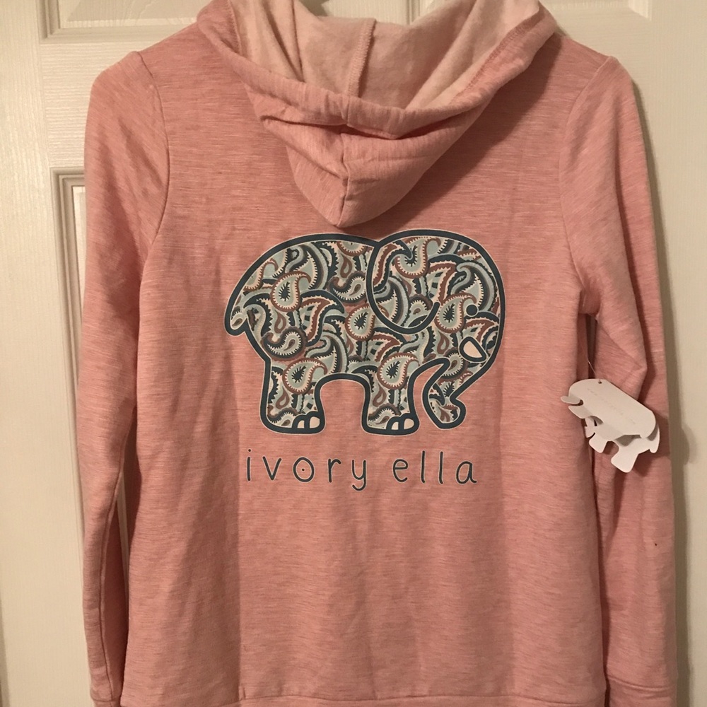 Brand new, never worn.  Ivory Ella zip up hoodie!