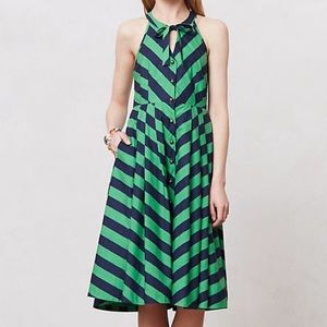 Girls from Savoy Emerald Ripple dress Anthro