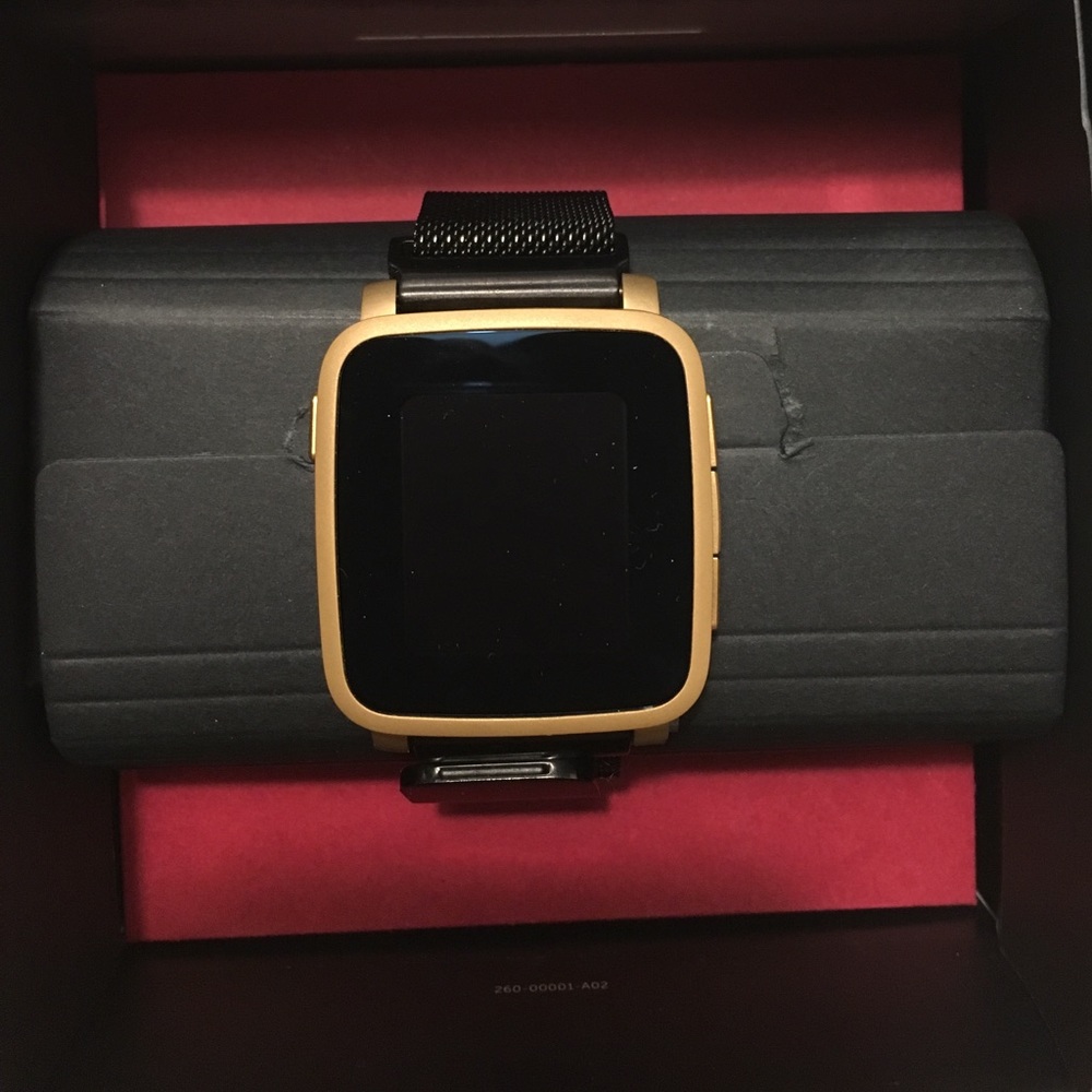 Practically New Pebble Time Steel Smart Watch
