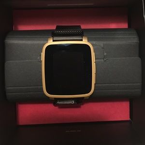 Practically New Pebble Time Steel Smart Watch
