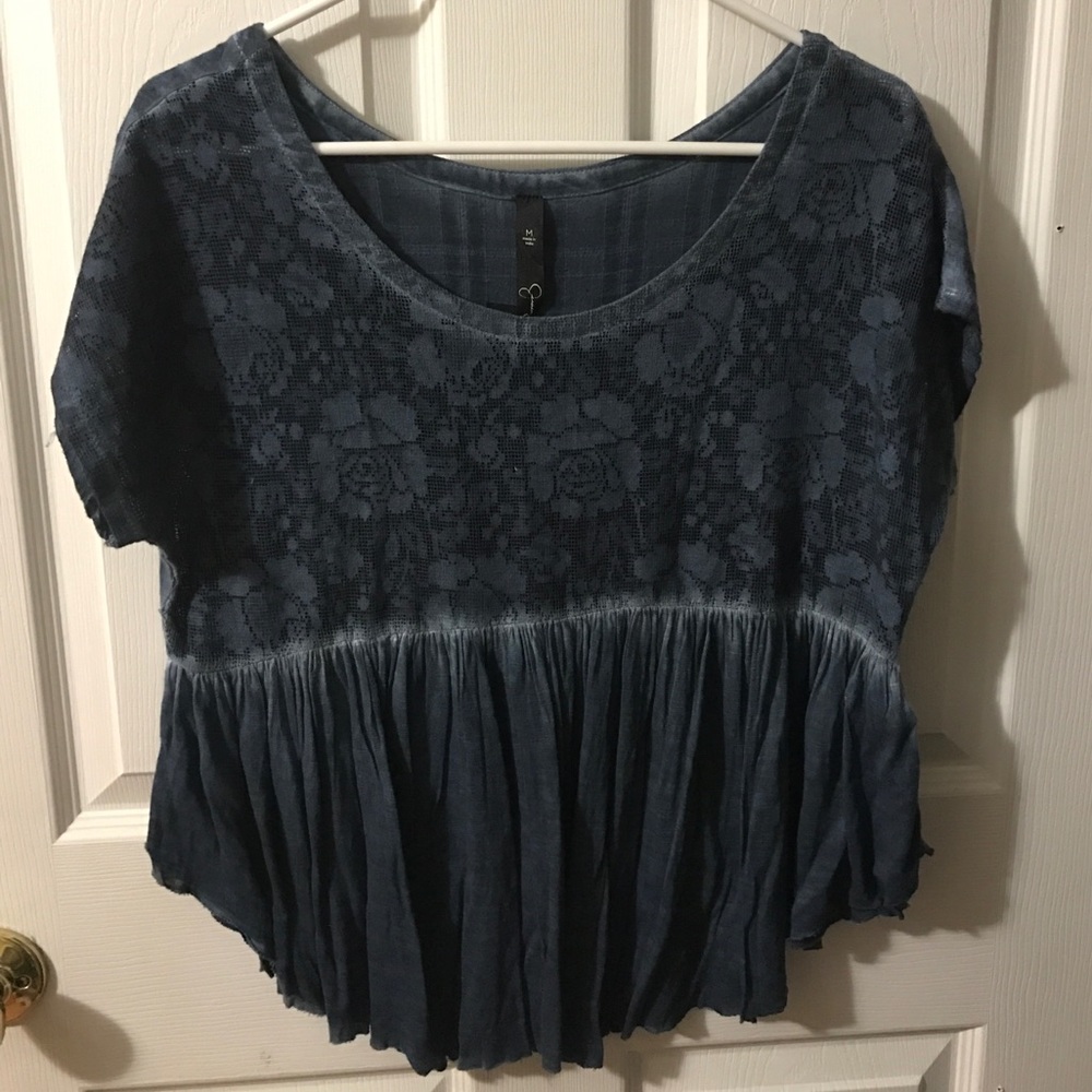 Dark blue top