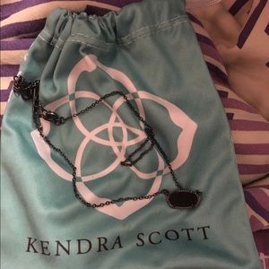 Kendra Scott black drusy necklace