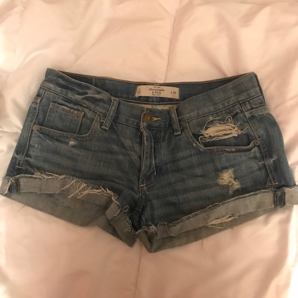 Abercrombie and fitch jean shorts