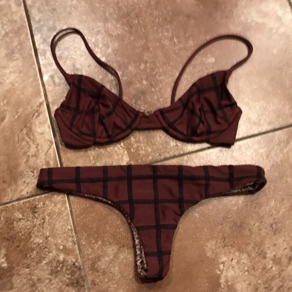 Acacia Swimwear: Merlot - Picture 1 of 3