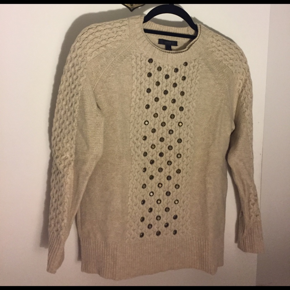 J. Crew oatmeal wool sweater