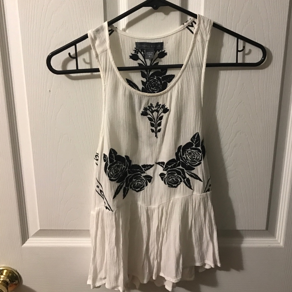 High neck floral blouse
