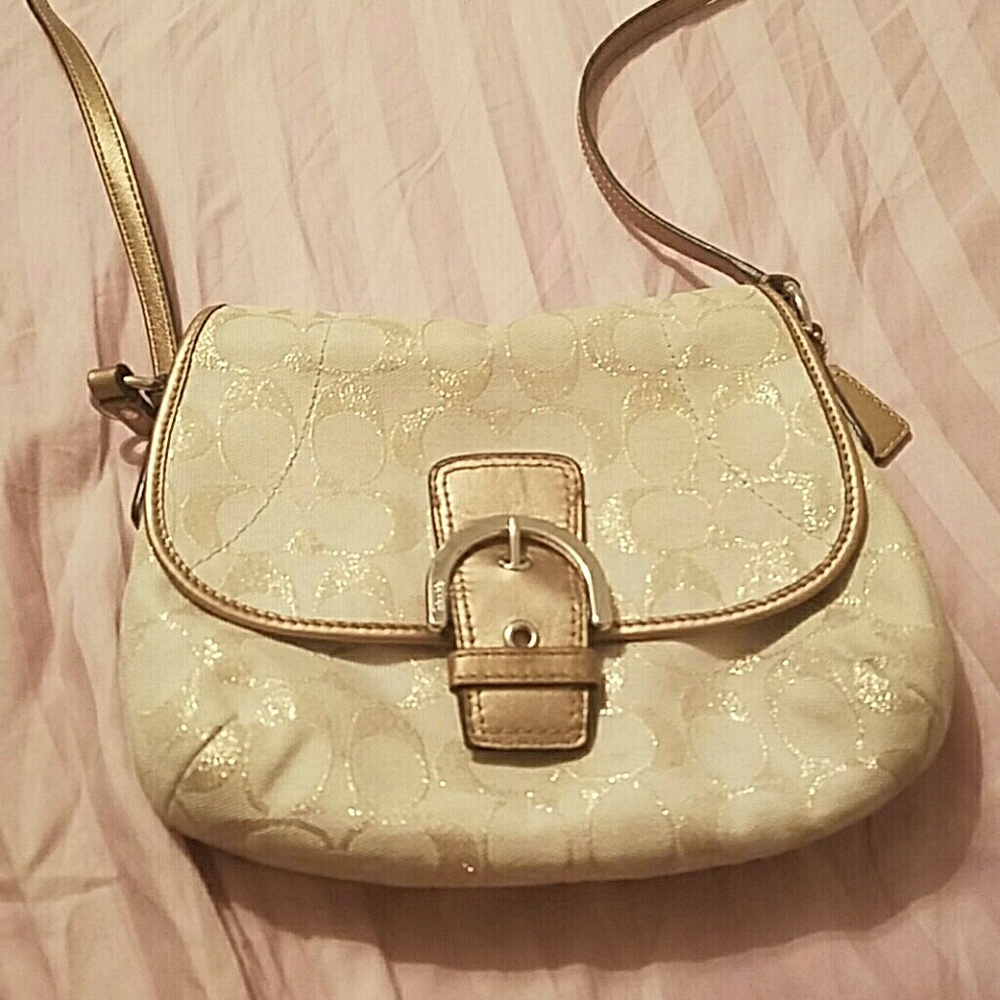 Off white Coach satchel