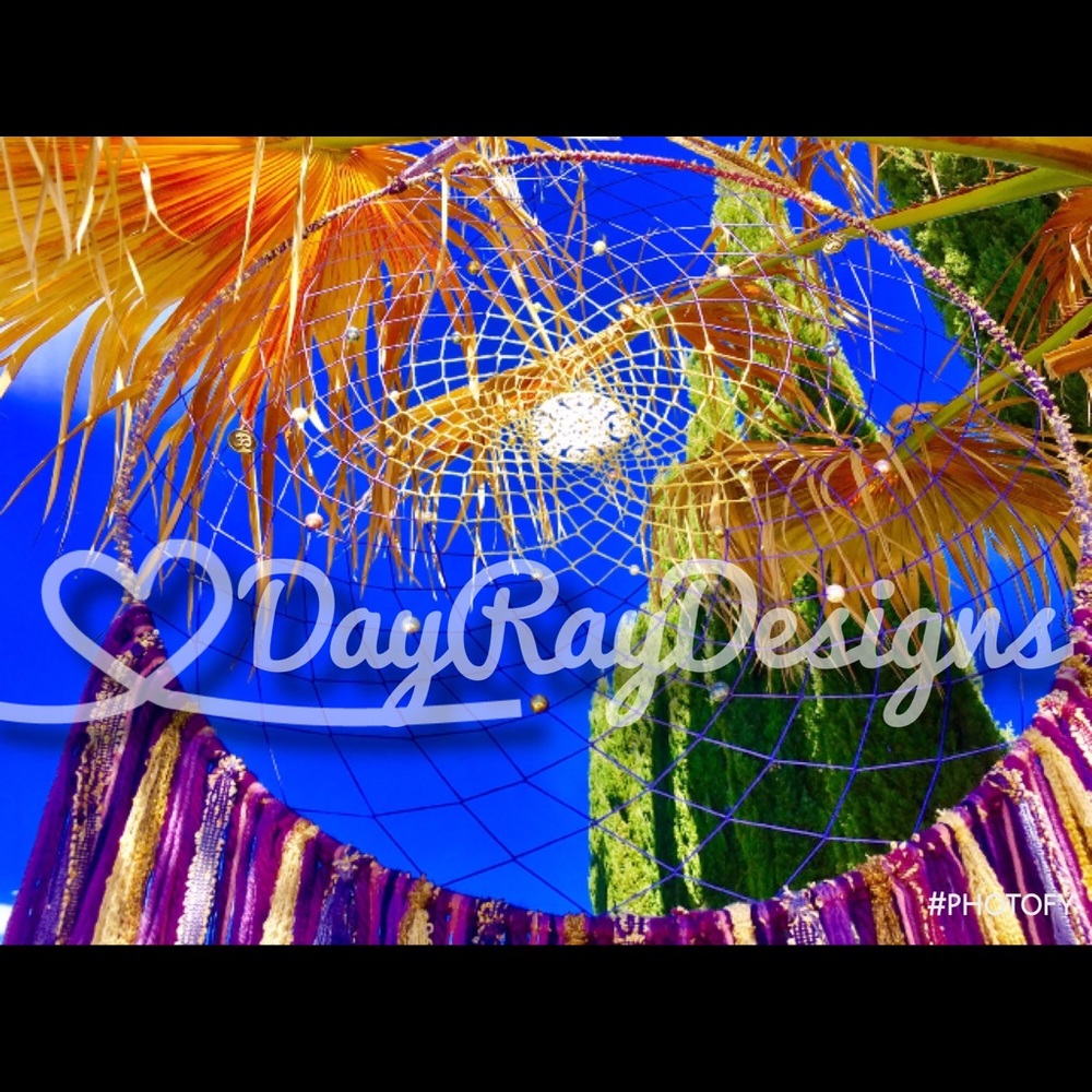 Huge Dreamcatcher harmony purple and gold - Picture 2 of 4