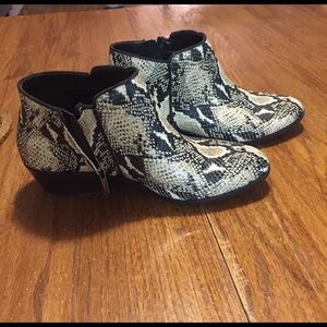Sam Edelman Snakeskin Booties