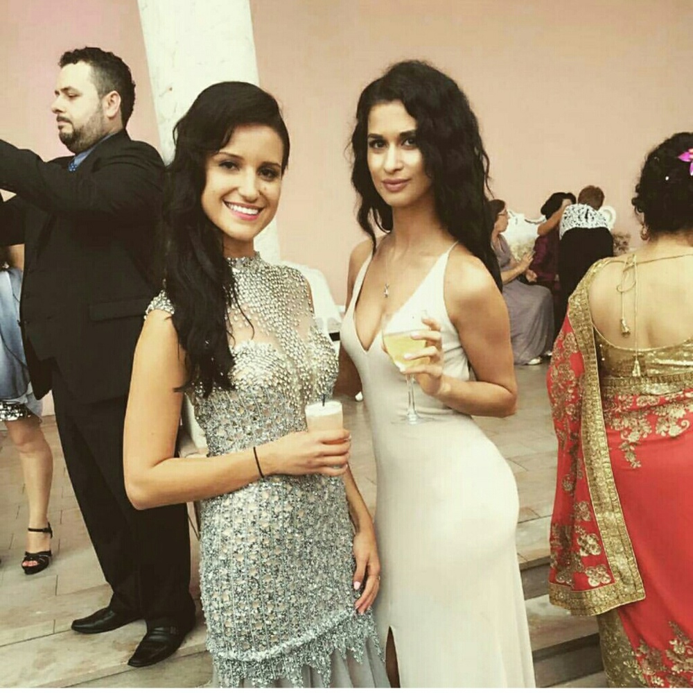 Silver Terani Couture Dress