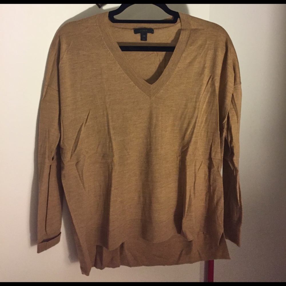 J. Crew chestnut merino wool sweater