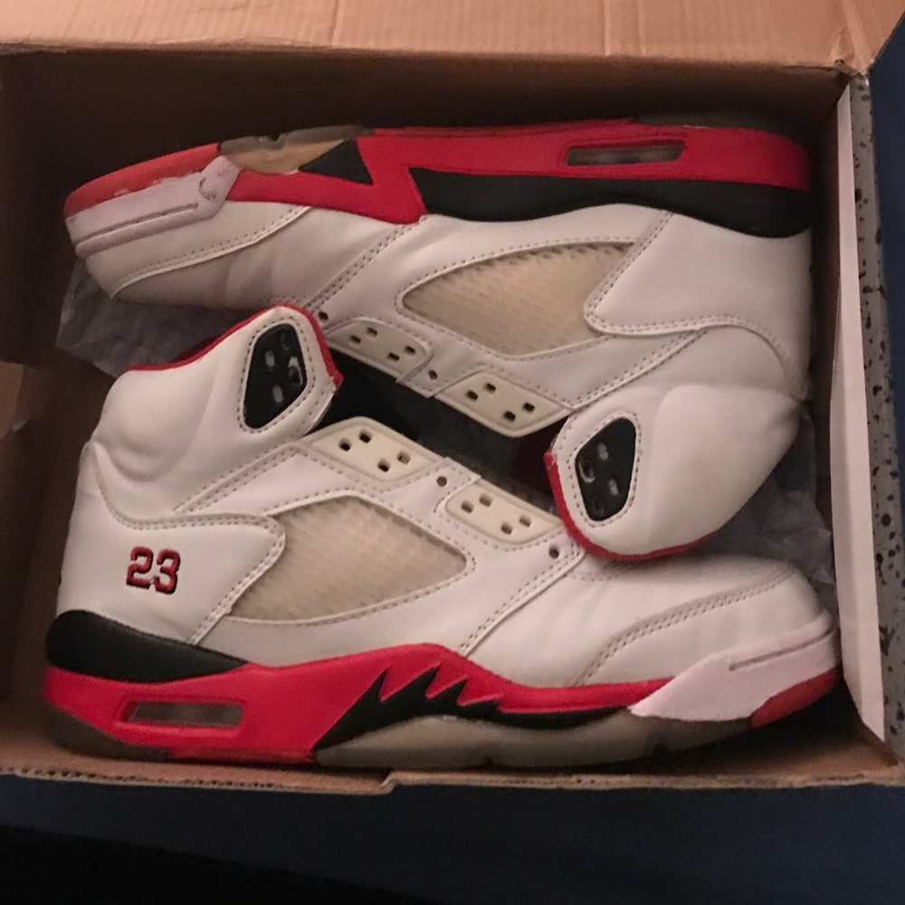Jordan 5s fire red