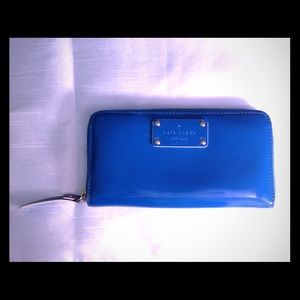Kate Spade Turquoise Patent Zippered Wallet