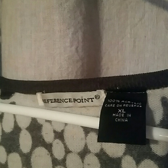 Gray & white polka-dot Sweater suze XL - Picture 4 of 4