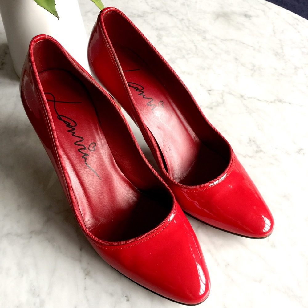 Lanvin Red Patent Leather Stiletto