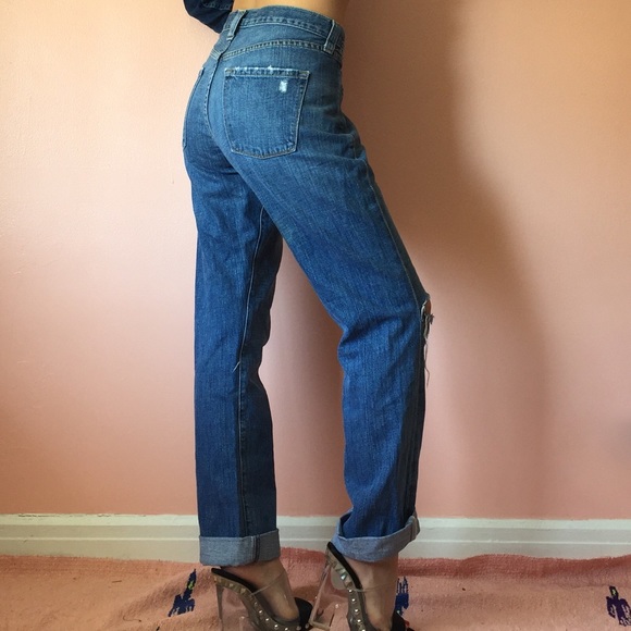Zara Ripped Boyfriend Jeans - Picture 2 of 4