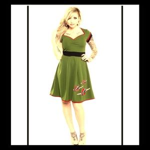 Fly girl Bomber Dress by Sourpuss ☠️ Sz 2XL