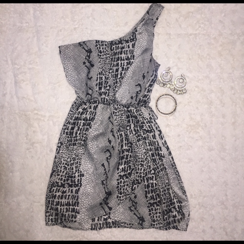 Reptile pattern dress