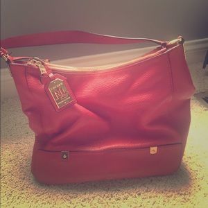 Polo Ralph Lauren Red Leather Purse $45.00