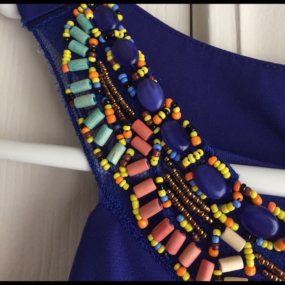 Dark Blue Beaded Dress 🔆 - Picture 5 of 6