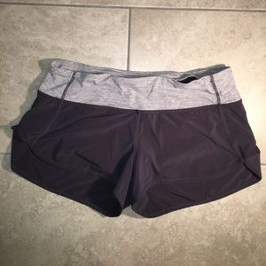 grey lululemon shorts