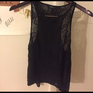 Floral tank top with longer back