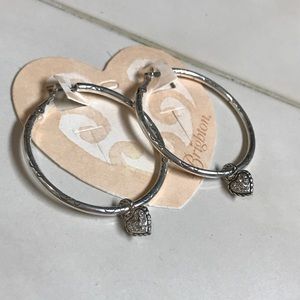 Brighton charm hoop earrings