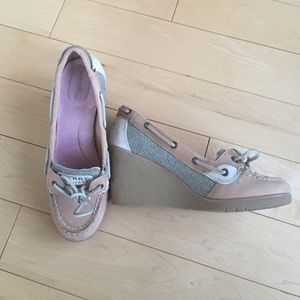 Womens Size 7M Sperry Top Sider Wedges