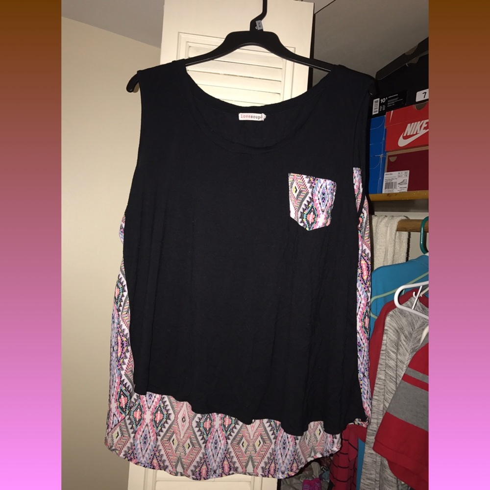 Tribal pattern tank top