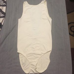 Intimately Free Ivory Bodysuit with low back XS/S