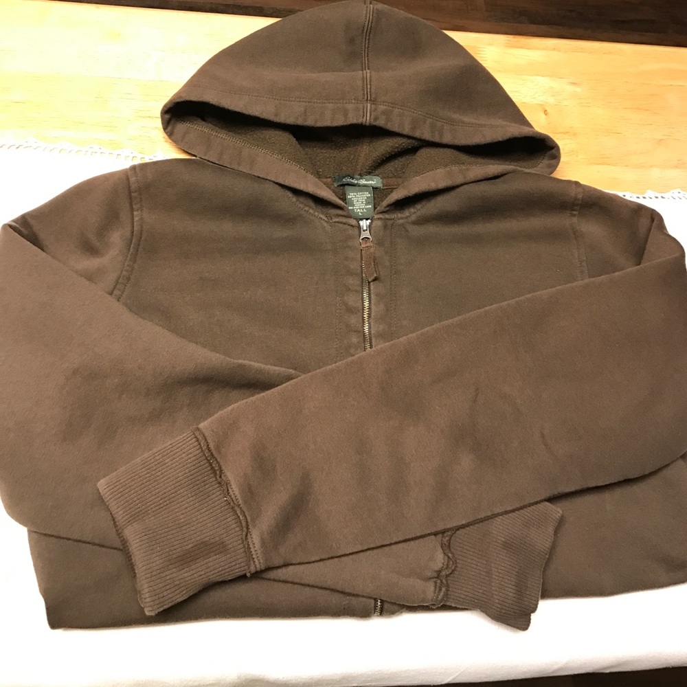 Chocolate Eddie Bauer Zipped Hoodie