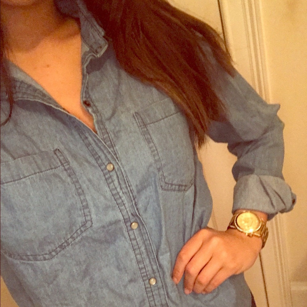 Chambray button down