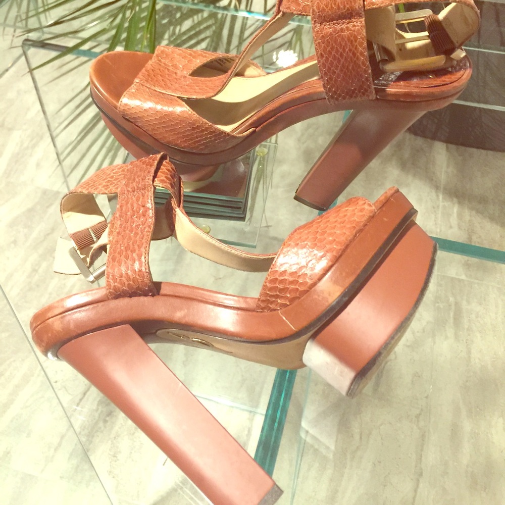 Brian Atwood Sexy Platform Block Heel